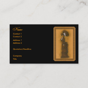 Tarjeta De Visita Señora del vintage