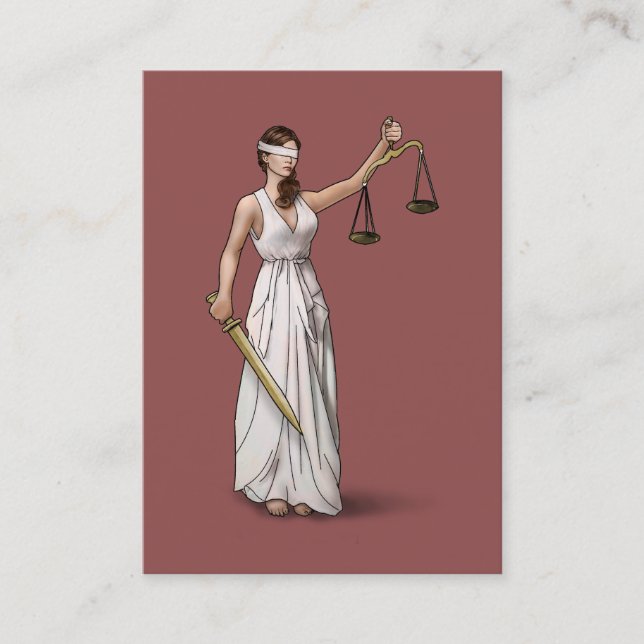 Tarjeta De Visita Señora Justice - Marsala (Anverso)