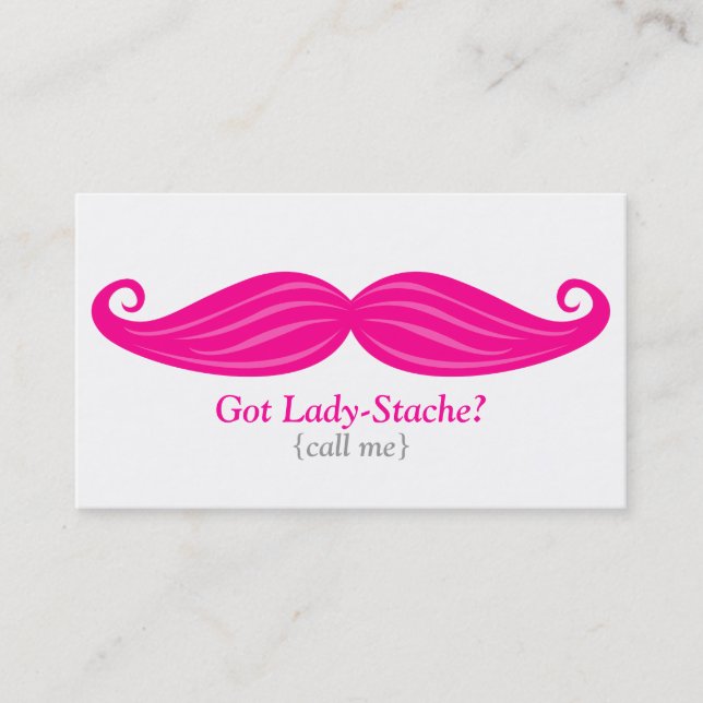 Tarjeta De Visita Señora-Stache Bizcard (Anverso)