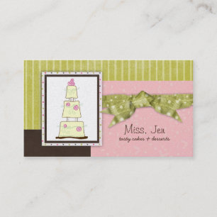 Tarjeta De Visita Señorita. Jen Cake Business Cards