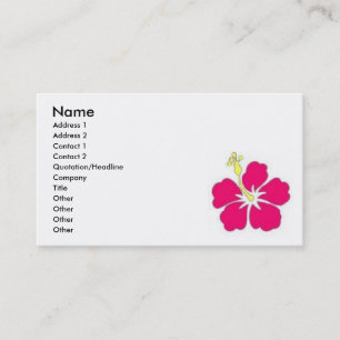 Tarjeta De Visita Sensaciones de Hawaii