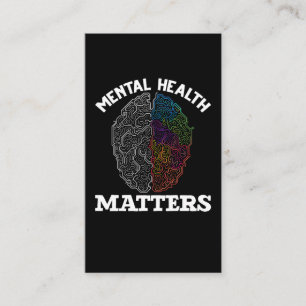 Tarjeta De Visita Sensibilización sobre la salud mental Niños con 