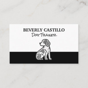 Tarjeta De Visita Sentado Perro Pequeño Servicios para animales