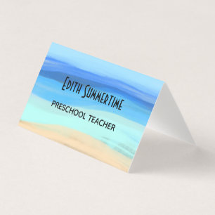 Tarjeta De Visita Sentimientos de playa y verano