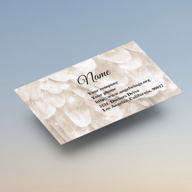 Tarjeta de visita Sepia Angel Wing (Subido por el creador)