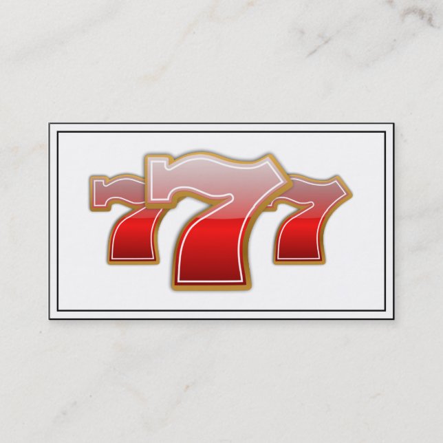 Tarjeta De Visita Séptimos afortunados - Chaqueta de Máquina Tragape (Anverso)