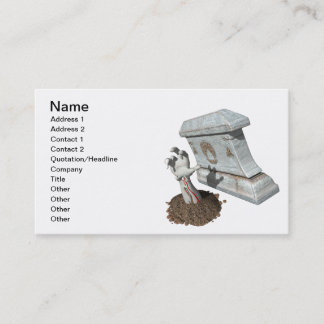 Tarjeta De Visita Sepulcro del brazo del zombi