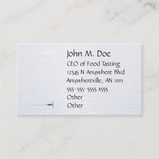 Tarjeta de visita serena de la naturaleza de la