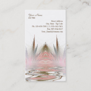 Tarjeta de visita serena del arte