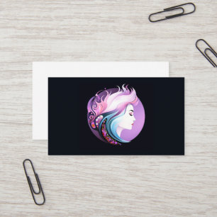 Tarjeta De Visita "Serenidad con Estilo" Belleza Femenina