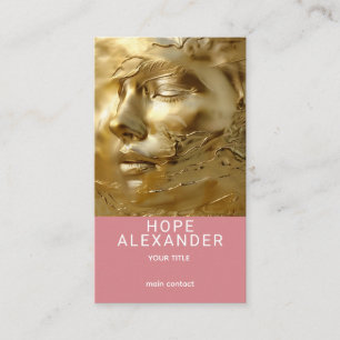 Tarjeta De Visita Serenidad Dorada