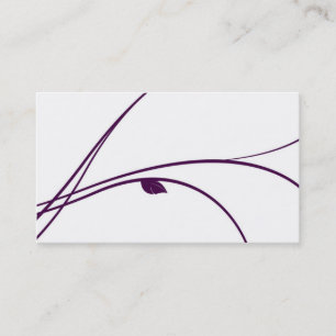 Tarjeta De Visita Serie floral - 02 - violeta