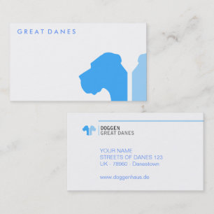 Tarjeta De Visita serie ID Minimal Great Dane