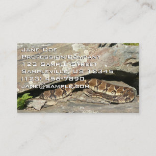 Tarjeta De Visita Serpiente de cascabel en el Parque Nacional Shenan