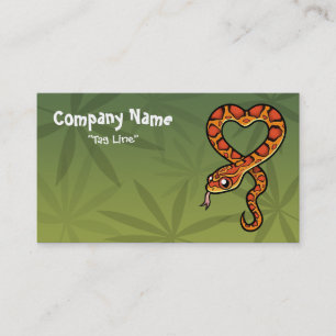 Tarjeta De Visita Serpiente de dibujos animados