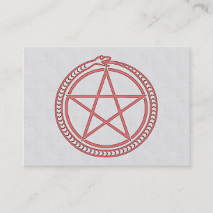 Tarjeta De Visita Serpiente y Pentagram