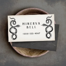 Tarjeta De Visita Serpientes gemelos