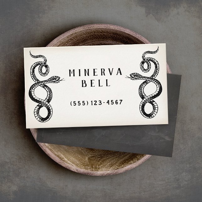 Tarjeta De Visita Serpientes gemelos (Subido por el creador)