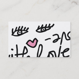 Tarjeta De Visita servicio 311-Lip con blanco del personalizable el