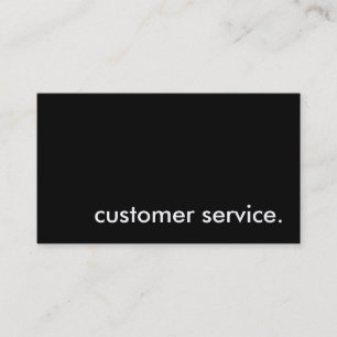 Tarjeta De Visita servicio al cliente.