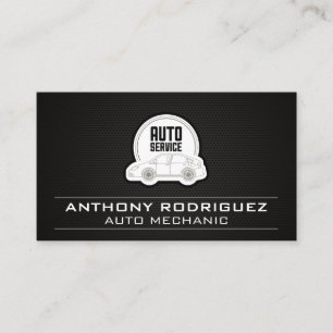 Tarjeta De Visita Servicio automático Logotipo de reparación