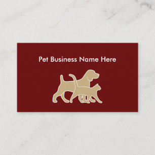 Tarjeta De Visita Servicio Businesscards simple del mascota