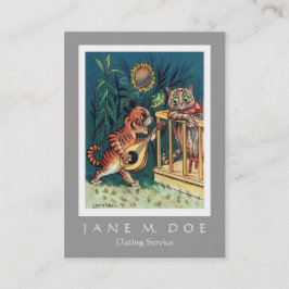 Tarjeta De Visita Servicio/casamentero de la datación - bilateral