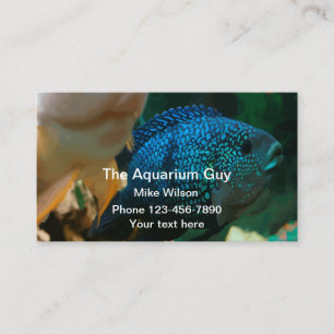 Tarjeta De Visita Servicio de Acuario Marino Jack Dempsey