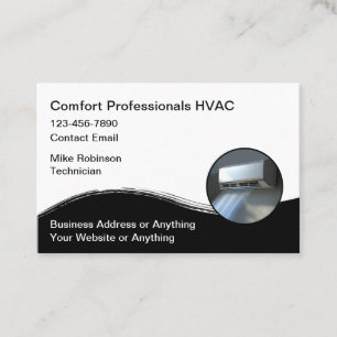Tarjeta De Visita Servicio de aire acondicionado HVAC