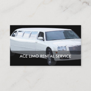 Tarjeta De Visita Servicio de Alquiler de Limos