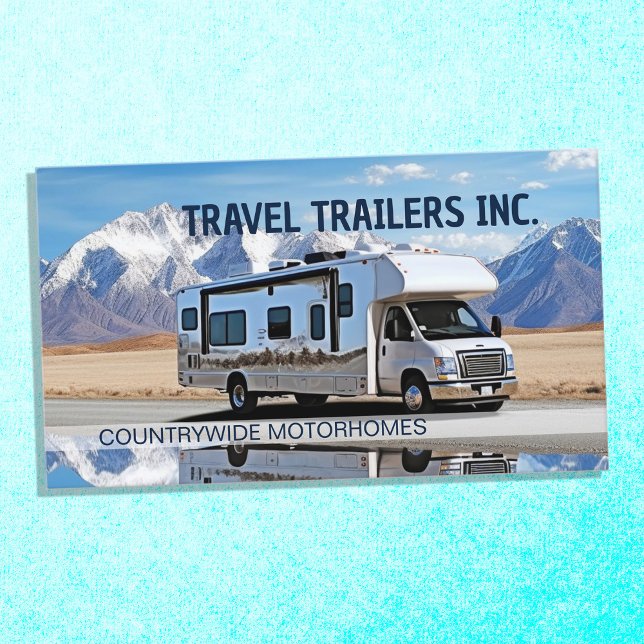 Tarjeta De Visita Servicio de alquiler de RV (RV Rental Service Business Cards)