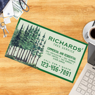 Tarjeta De Visita Servicio de árbol paisajístico profesional
