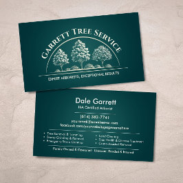 Tarjeta De Visita Servicio de árboles arborista profesional