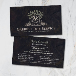 Tarjeta De Visita Servicio de árboles arborista profesional