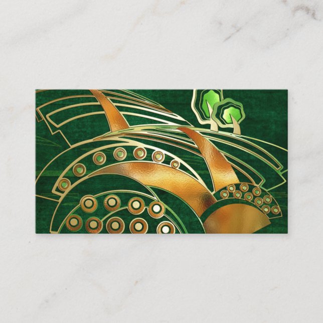 TARJETA DE VISITA SERVICIO DE ÁRBOLES DE LANDSCAPING (Anverso)