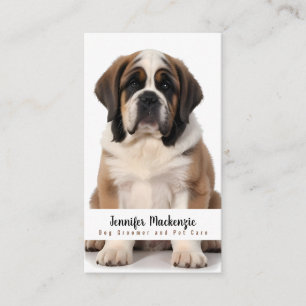 Tarjeta De Visita Servicio de Aseo para Perros Adorables Cuidado de 