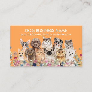 Tarjeta De Visita Servicio de aseo para razas de perros y gatos nara