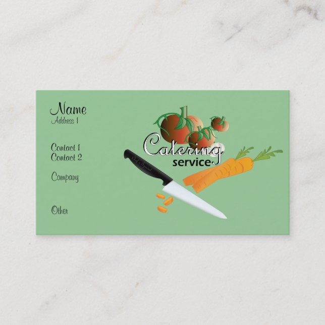 Tarjeta De Visita Servicio de ATENCIÓN (Anverso)
