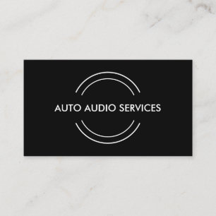 Tarjeta De Visita Servicio de audio automotriz