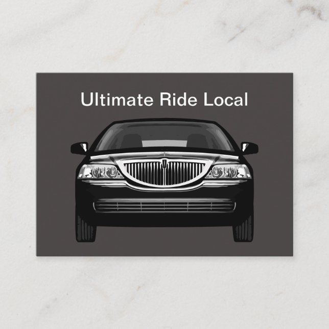 Tarjeta De Visita Servicio de Autobuses Hailing Taxi de Lujo (Anverso)