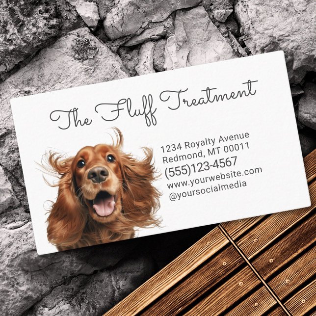 Tarjeta De Visita Servicio de Baño de Cute Dog Mascota Grooming (Subido por el creador)