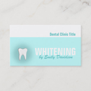 Tarjeta De Visita Servicio de blanqueamiento de dientes de clínica d
