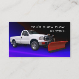 Tarjeta De Visita Servicio de Camión de la Placa de Nieve