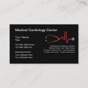 Tarjeta De Visita Servicio de Cardiología Médica