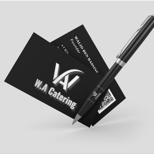 Tarjeta De Visita Servicio de Catálogo de logotipos y códigos QR pro