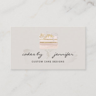 Tarjeta De Visita Servicio de catering para eventos de pasteles de b