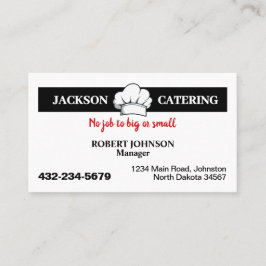 Tarjeta De Visita Servicio de Catering Profesional