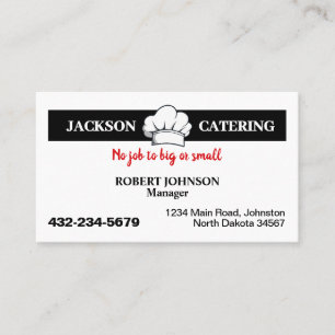 Tarjeta De Visita Servicio de Catering Profesional