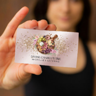 Tarjeta De Visita Servicio de catering profesional de charcutería, t