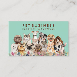 Tarjeta De Visita Servicio de champú para mascotas naturales